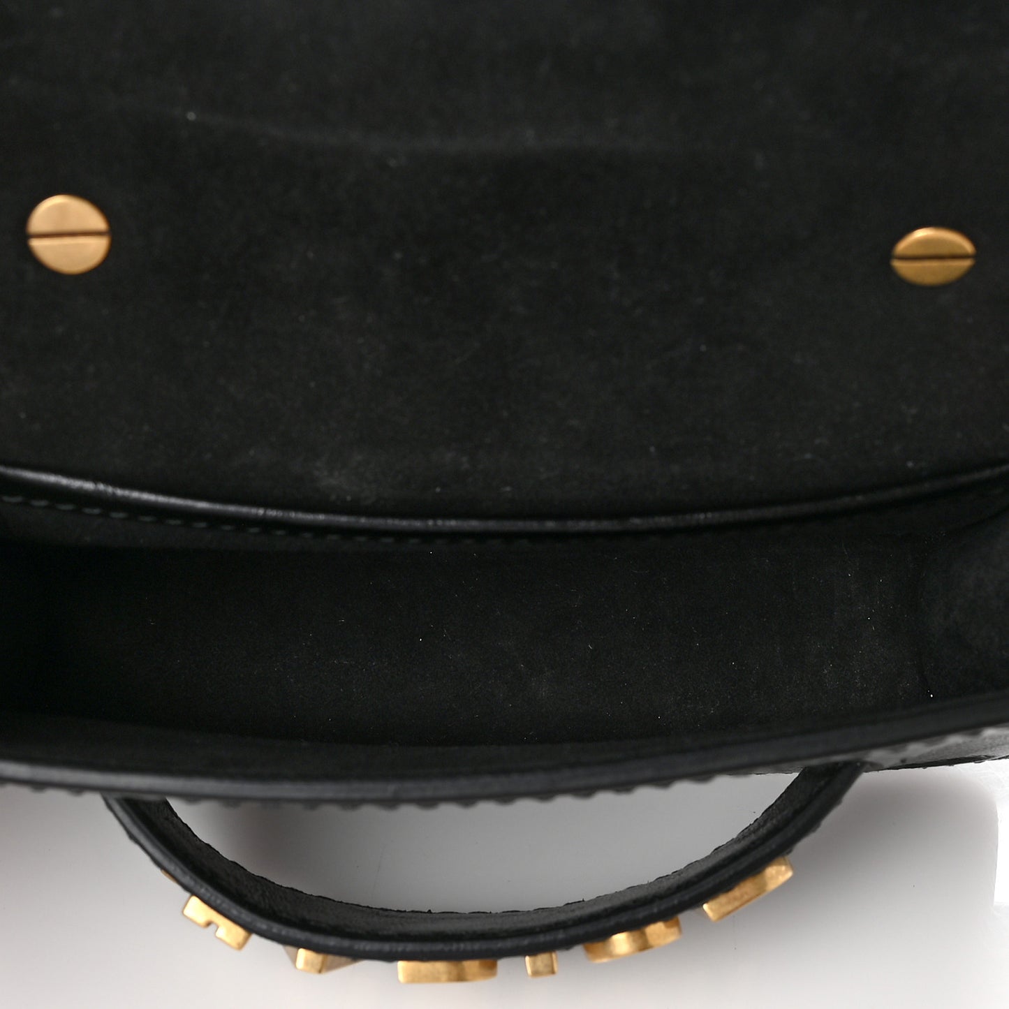 Crinkled Calfskin Mini J'Adior Chain Flap Bag Black