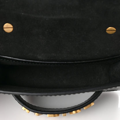 Christian Dior Crinkled Calfskin Mini J'Adior Chain Flap Bag Black 5 of 8