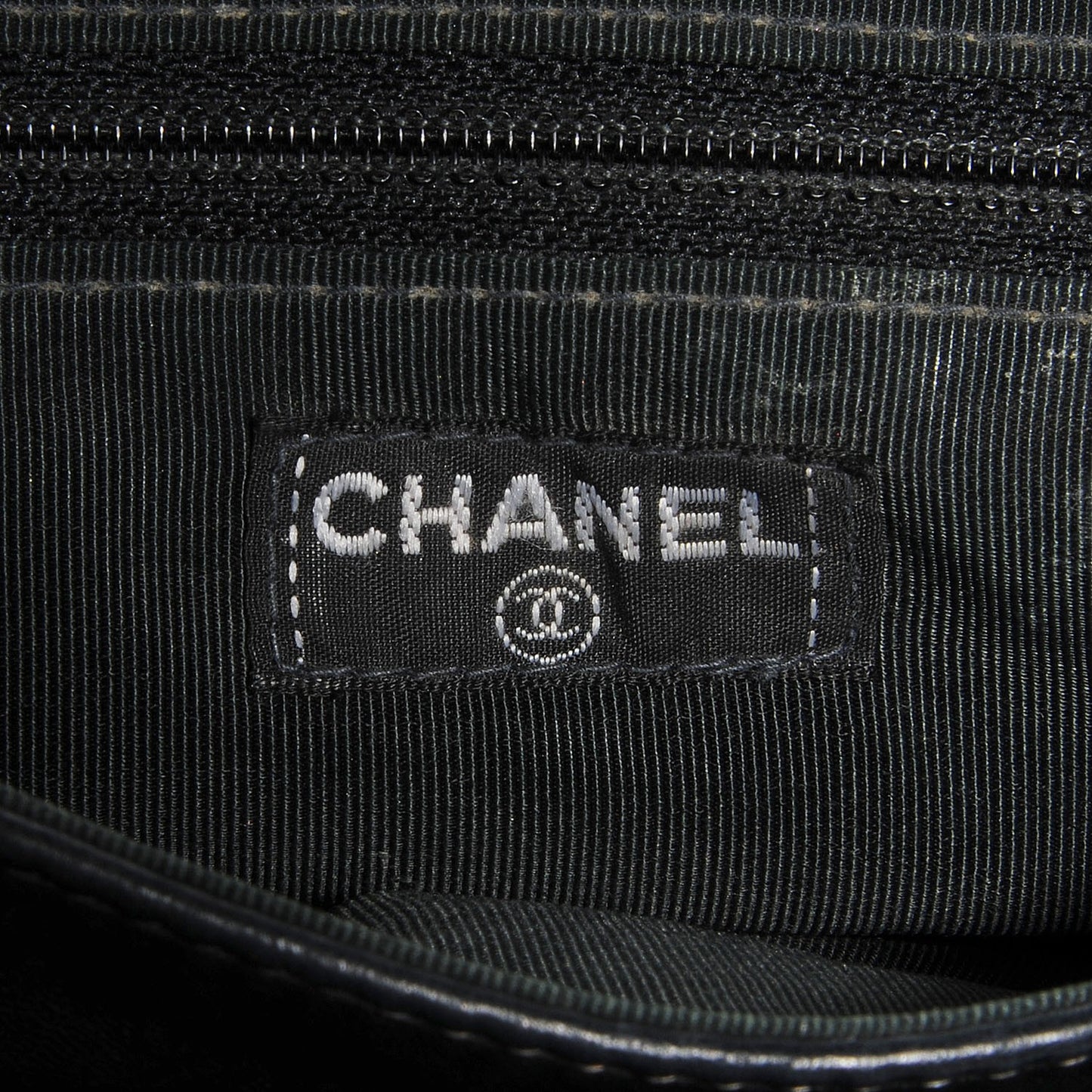 Lambskin Chocolate Bar Mademoiselle Flap Black