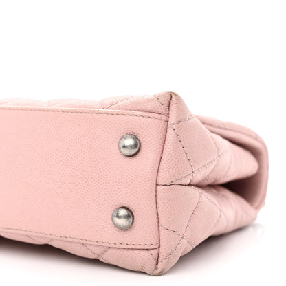 Chanel Caviar Quilted Mini Coco Handle Flap Light Pink 9 of 14