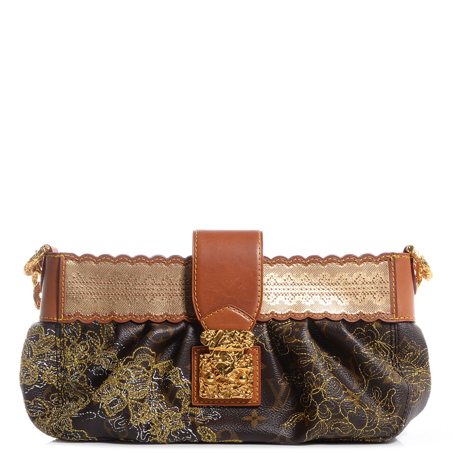 Louis Vuitton Monogram Dentelle Kirsten Gold 1 of 7