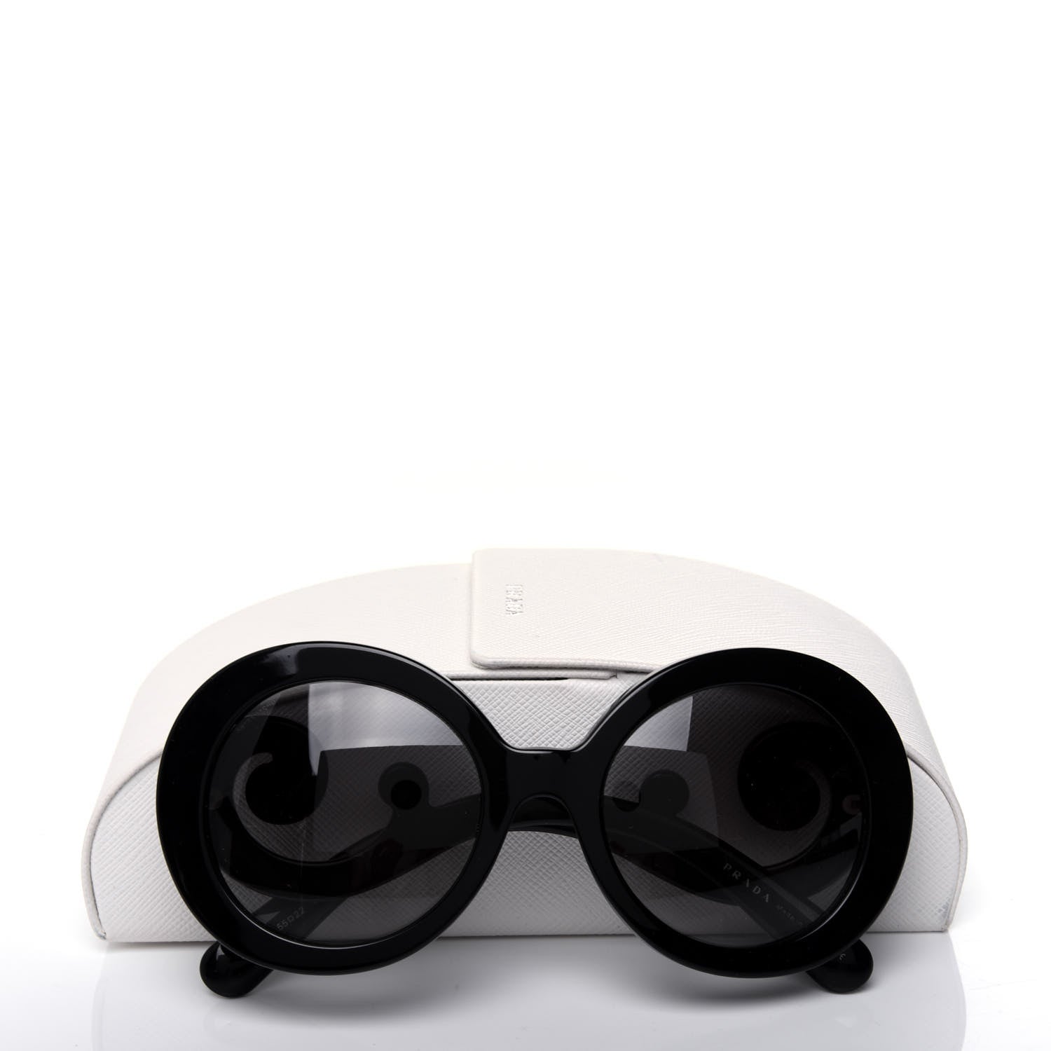 Prada Baroque Sunglasses SPR 27N Black 7 of 7