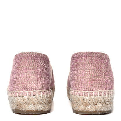 Chanel Toile Sequin CC Espadrilles 38 Pink Dark Pink 5 of 6