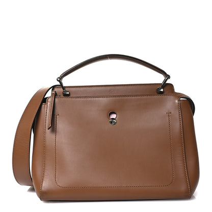 Fendi Vitello Baltico Dolce DotCom Satchel Corteccia Bubblegum 8 of 10