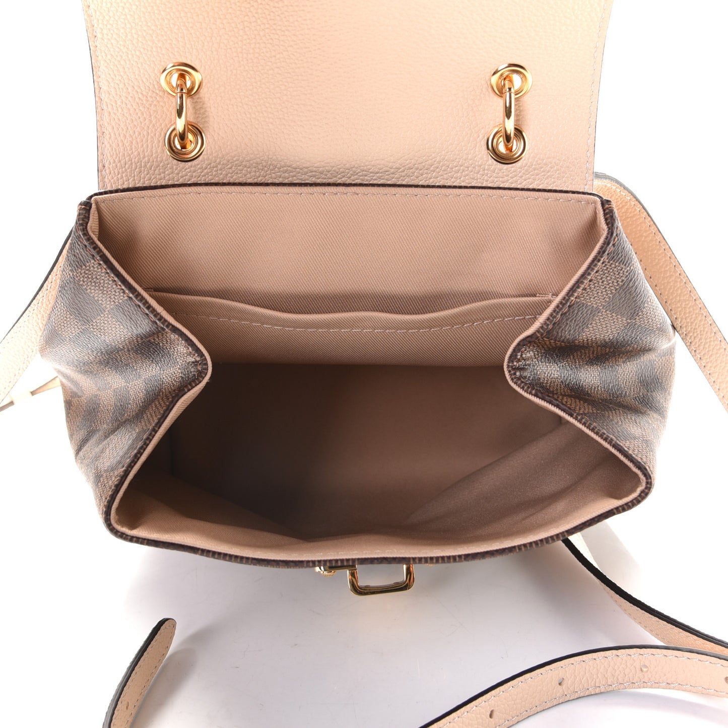 Damier Ebene Clapton Backpack Creme