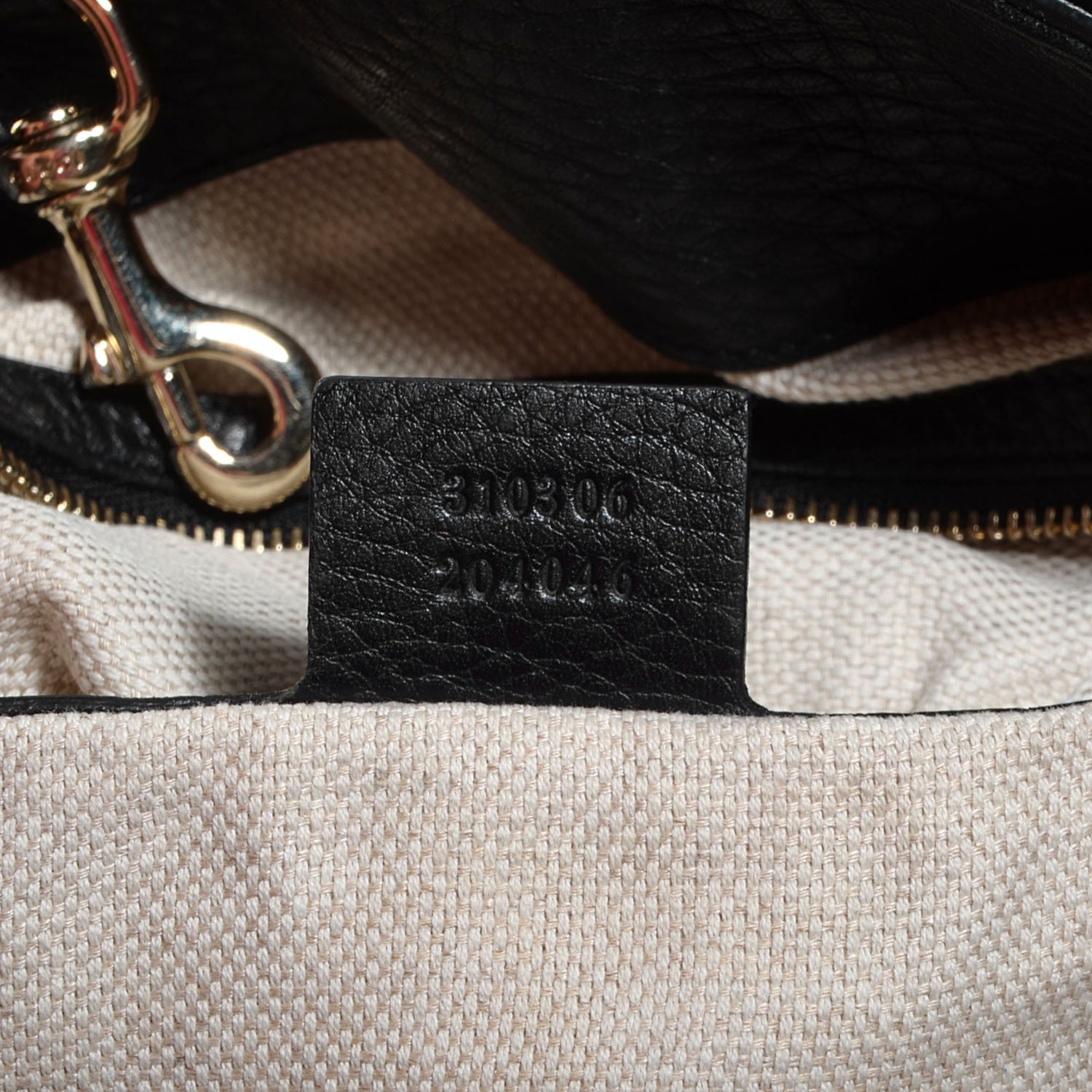 Gucci Pebbled Calfskin Large Soho Chain Shoulder Bag Black 7 of 7