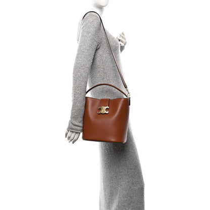 Celine Smooth Calfskin Triomphe Medium Louise Bag Tan 2 of 10