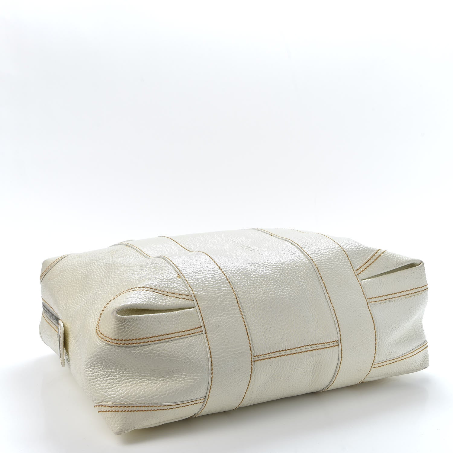 Fendi Grained Calfskin Large B Mix Tote White 3 of 11