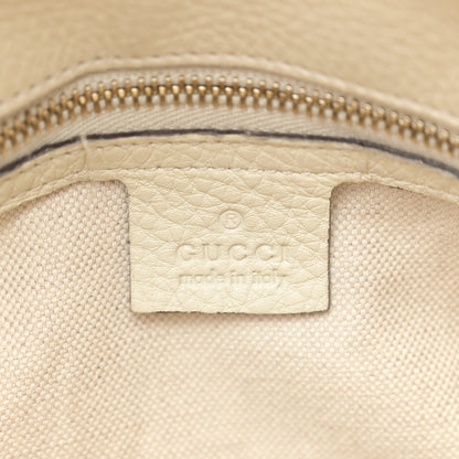Gucci Calfskin Bamboo Medium Shopper Boston Mystic White 6 of 15