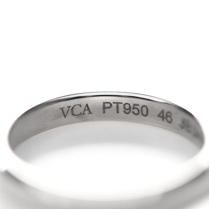 Van Cleef & Arpels Platinum 2.5mm Toujours Wedding Band Ring 46 3.75 4 of 6