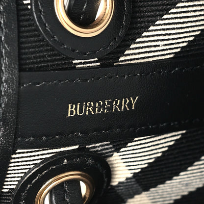 Burberry Check Mini Drawstring Pouch Black Calico 6 of 10