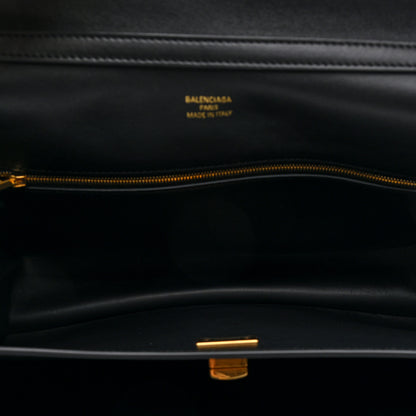 Balenciaga Natural Smooth Calfskin Medium Rodeo Top Handle Handbag Black 5 of 9
