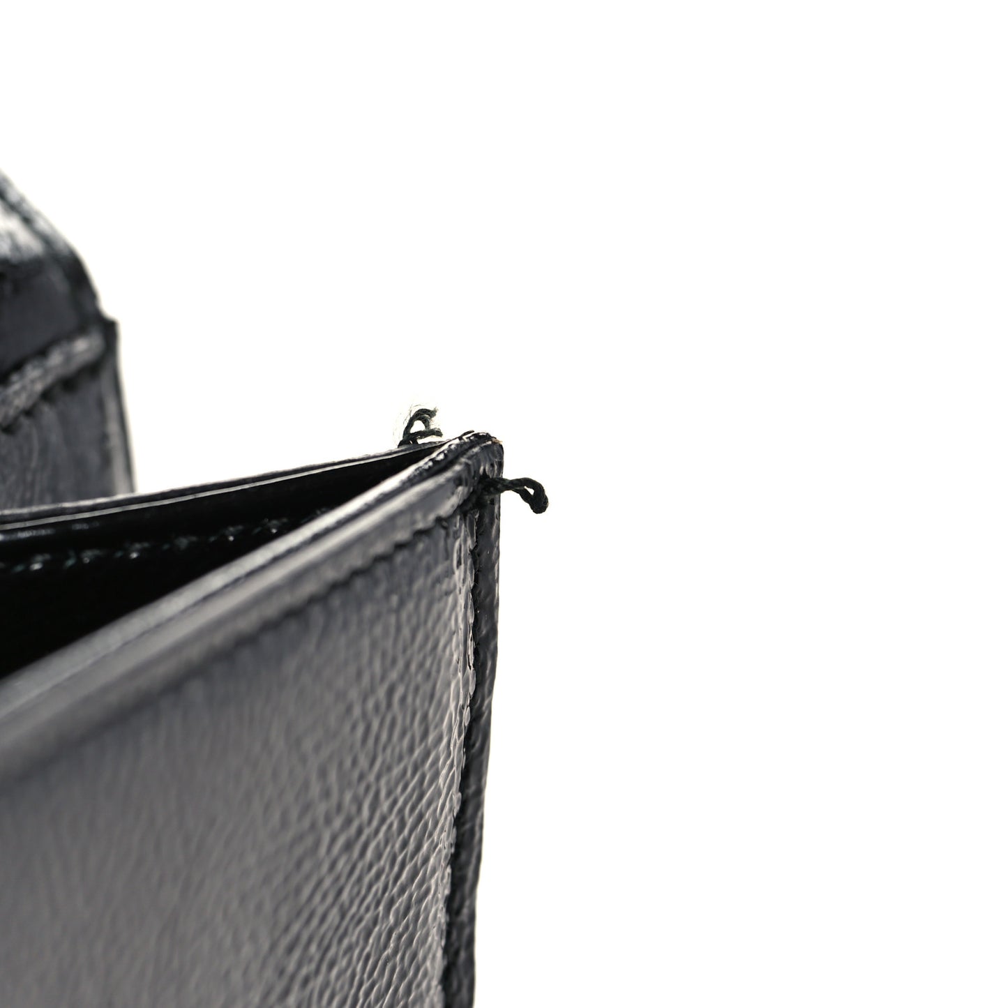 Textured Patent Monogram Large Belle De Jour Clutch Black