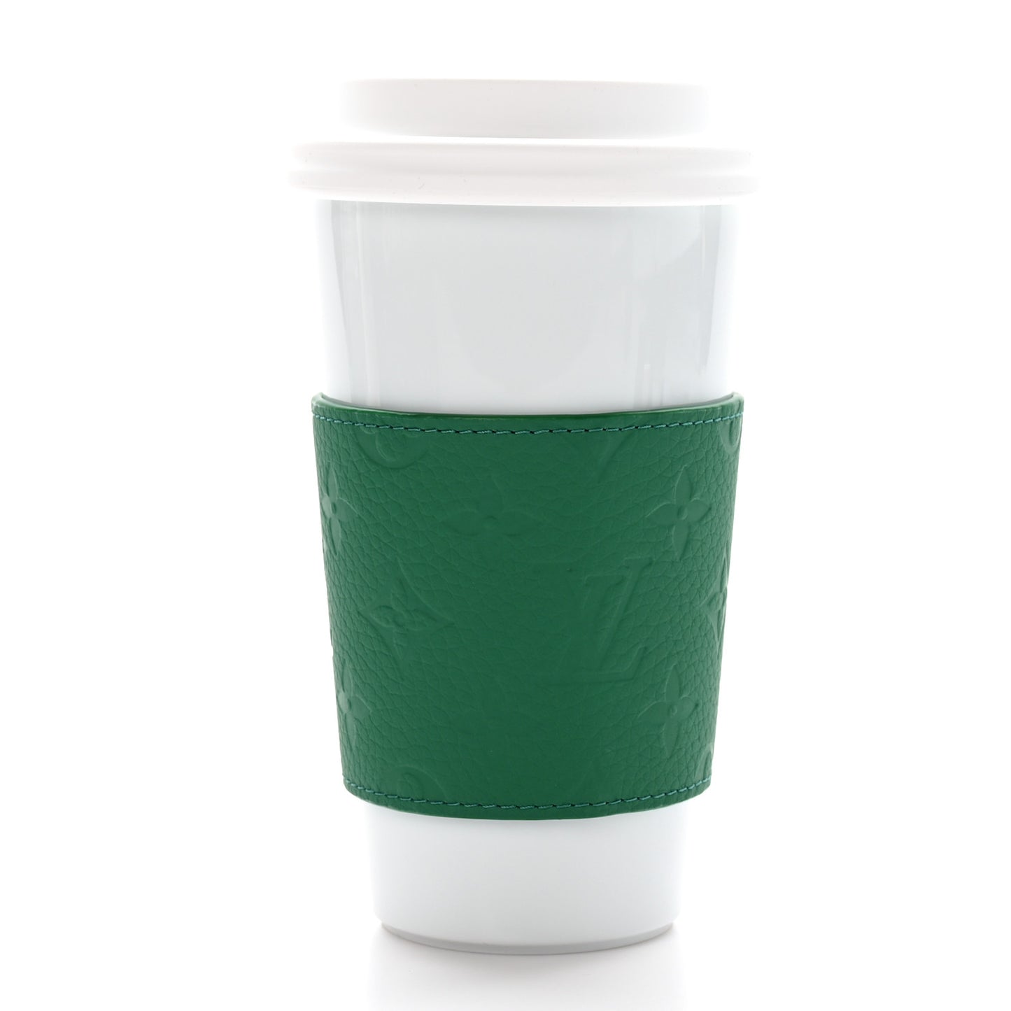 Porcelain Taurillon Louis Cup Green