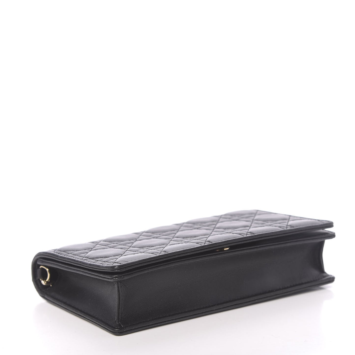 Lambskin Cannage Lady Dior Pouch Black
