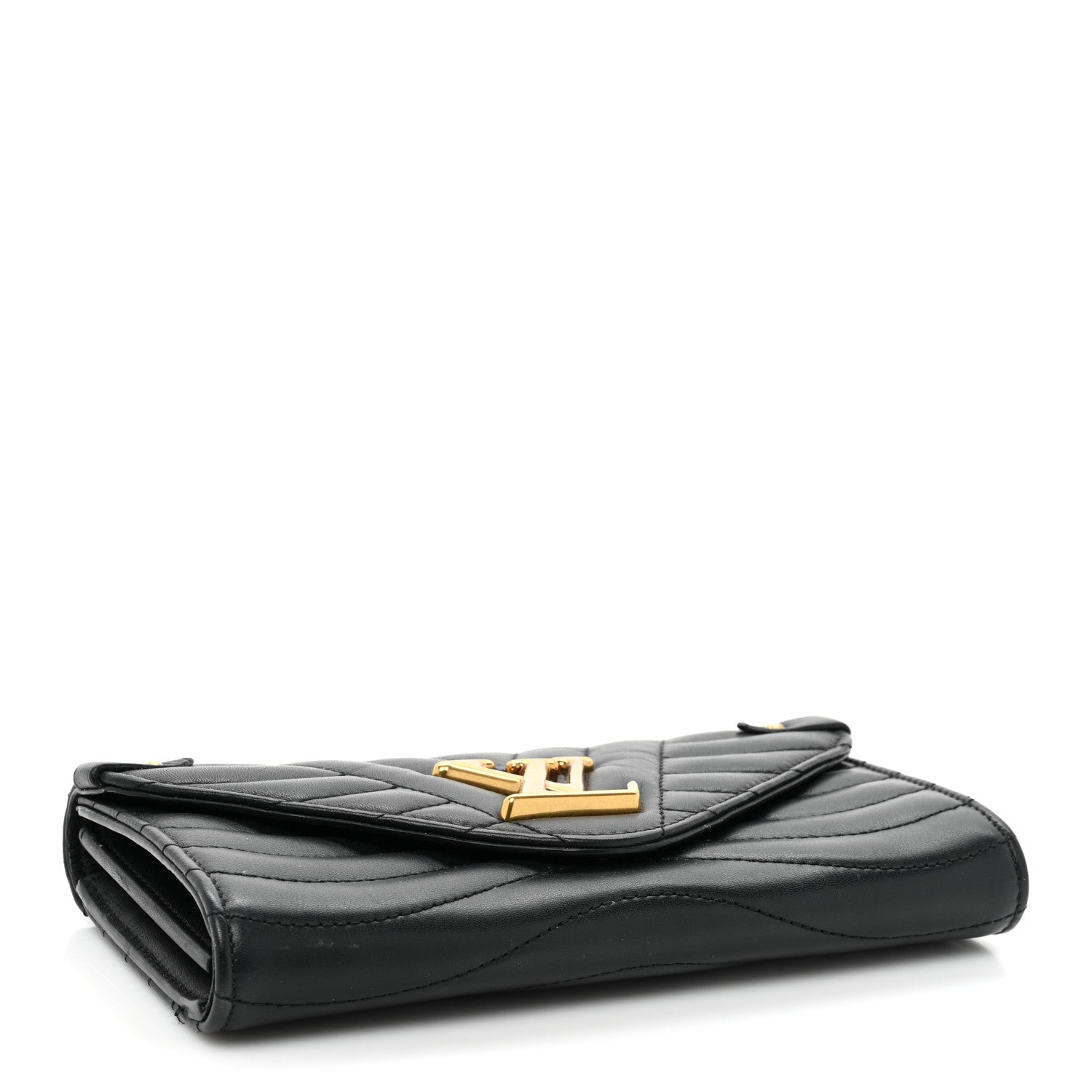 Louis Vuitton Calfskin New Wave Long Wallet Black 4 of 12
