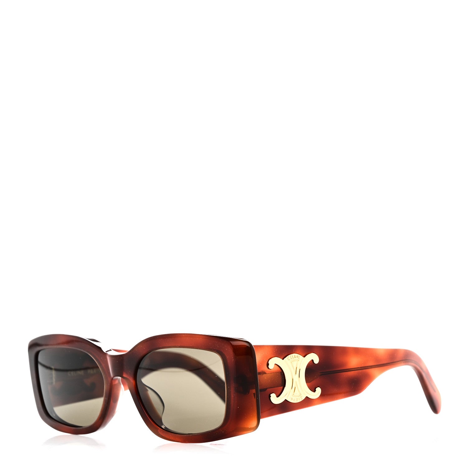 Celine Acetate Triomphe XL 01 Sunglasses CL40282U Tortoise 1 of 7