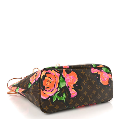 Louis Vuitton LOUIS VUITTON Monogram Roses Neverfull MM 4 of 9