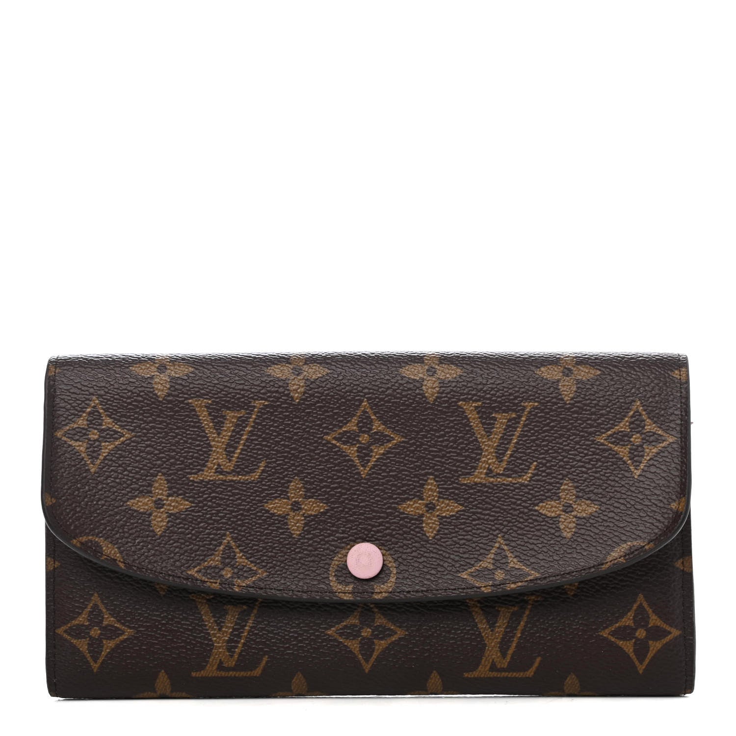 Louis Vuitton Monogram Emilie Wallet Rose Ballerine 1 of 4