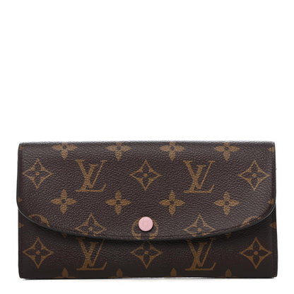 Louis Vuitton Monogram Emilie Wallet Rose Ballerine 1 of 4