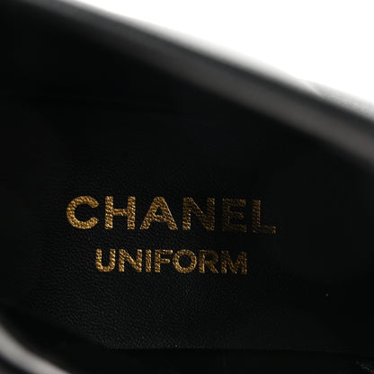 Chanel Stretch Lambskin Cap Toe CC Short Boots 40 Black 8 of 9