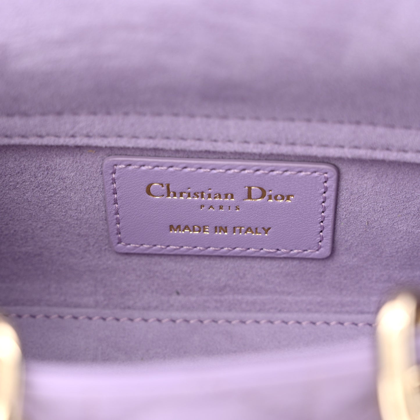 Lambskin Cannage Micro Lady D-Joy Light Purple