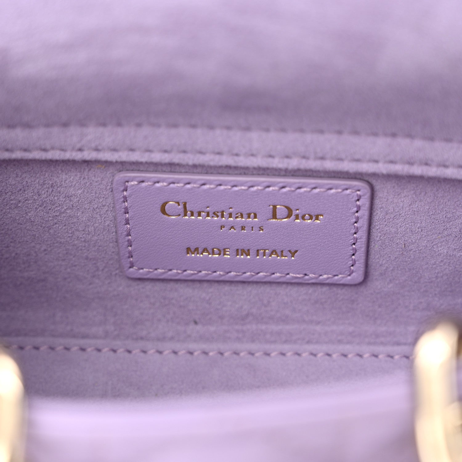 Christian Dior Lambskin Cannage Micro Lady D-Joy Light Purple 7 of 12