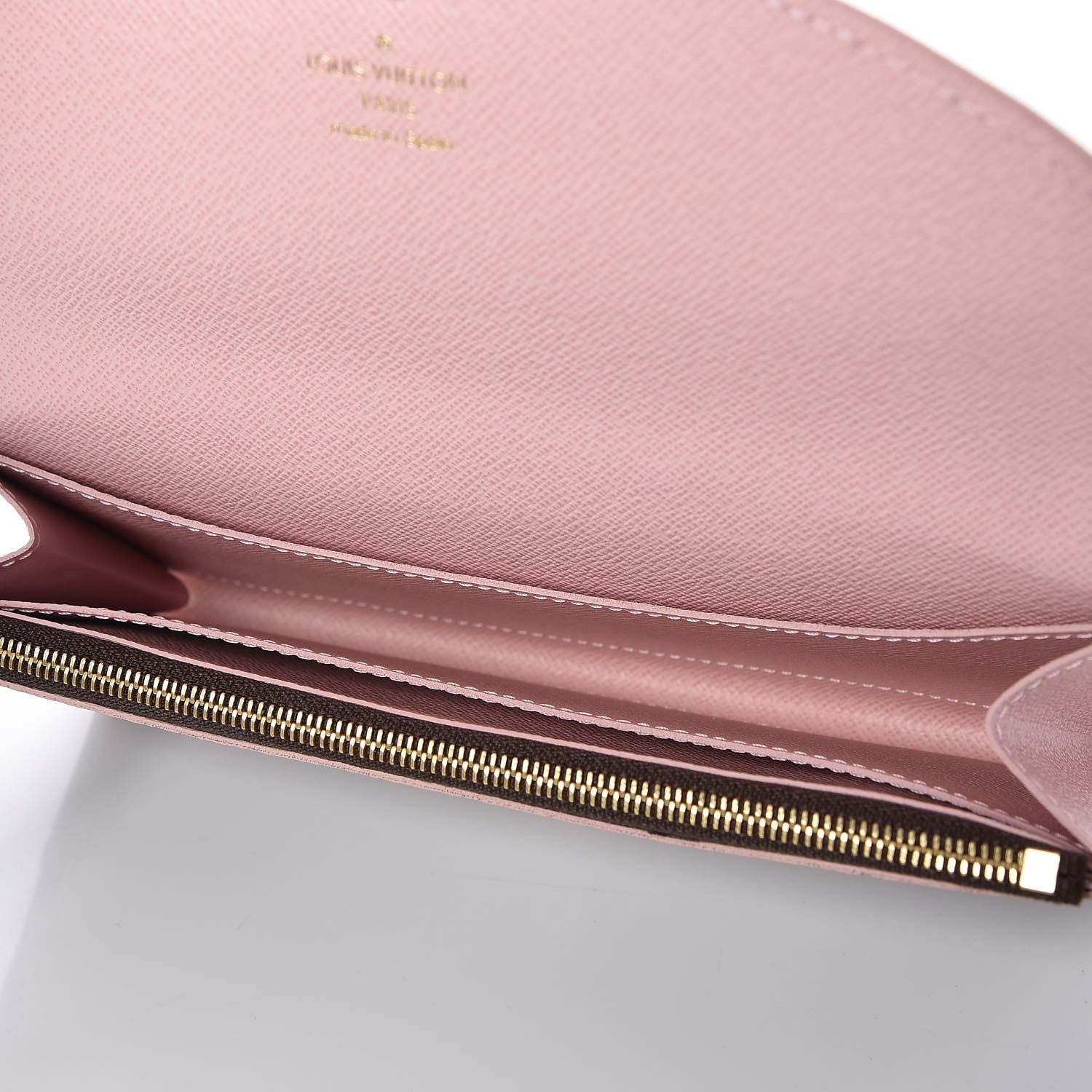 Louis Vuitton Damier Ebene Caissa Wallet Rose Ballerine 5 of 7