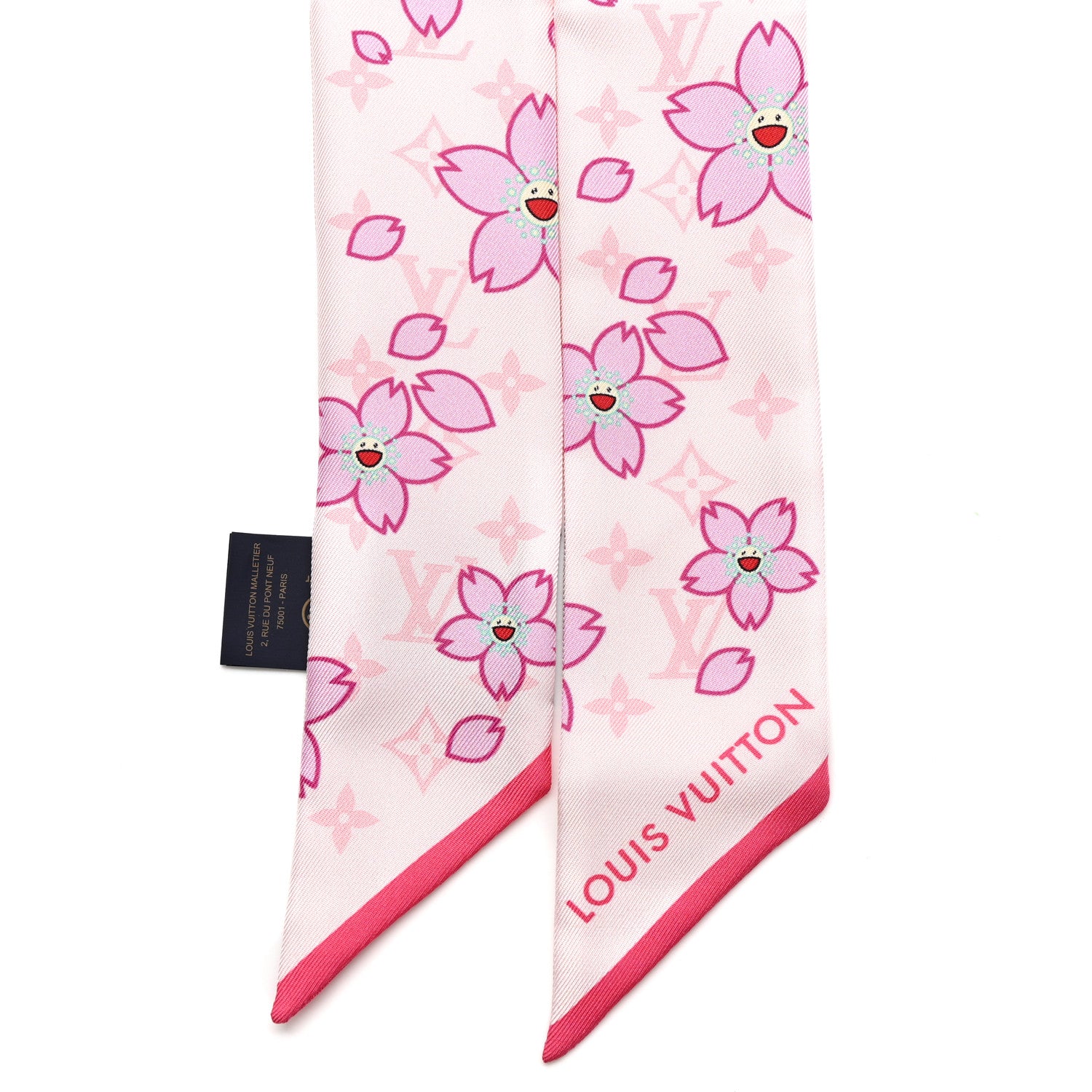 Louis Vuitton LV X TM Silk Monogram Cherry Blossom BB Bandeau Pink