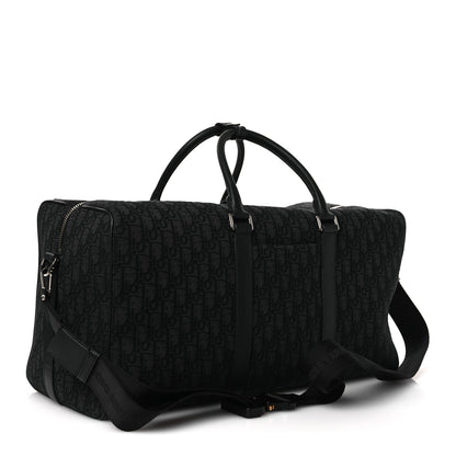 Christian Dior Oblique Jacquard Grained Calfskin Lingot 50 Black 5 of 19