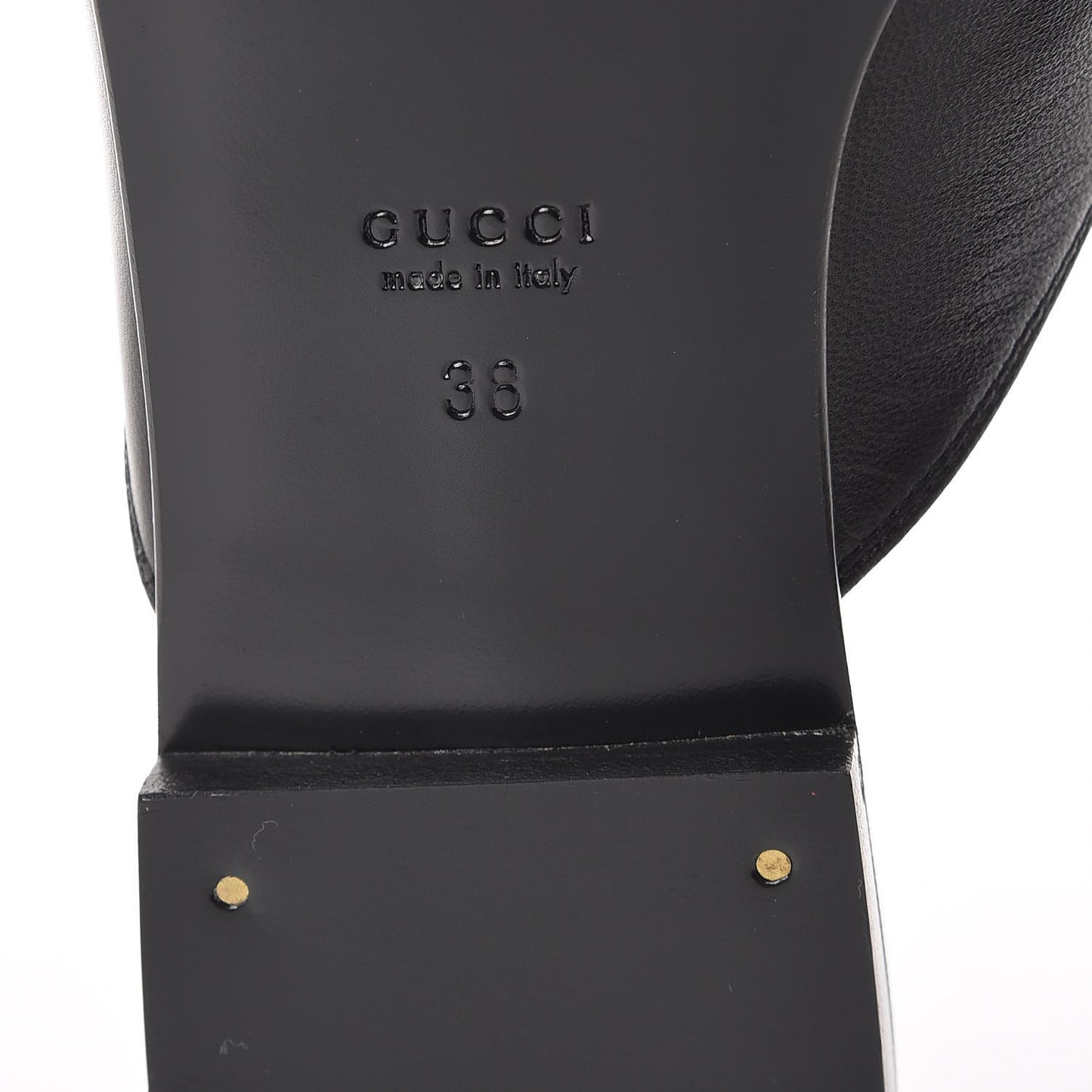 Malaga Kid Horsebit Slide Sandals 38 Black