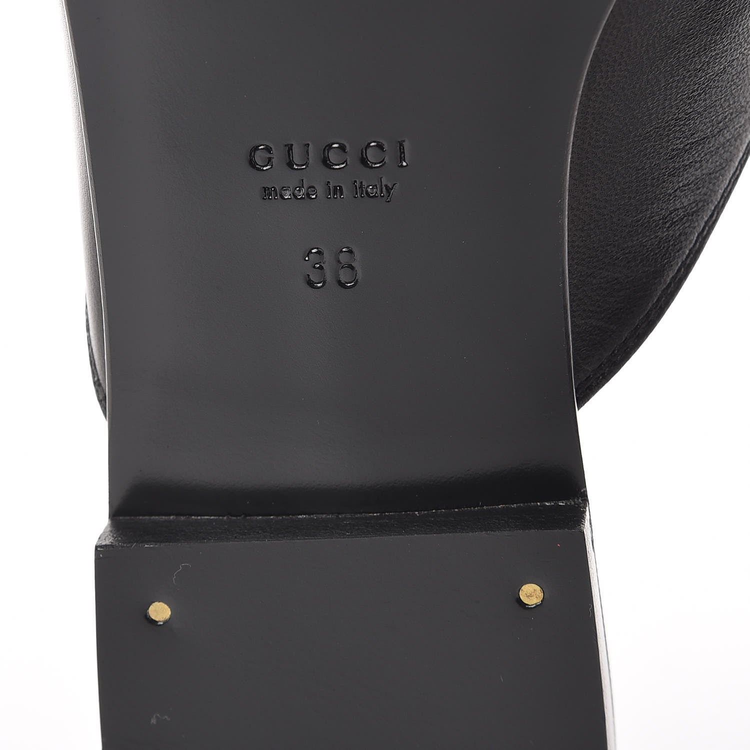 Gucci Malaga Kid Horsebit Slide Sandals 38 Black 6 of 9