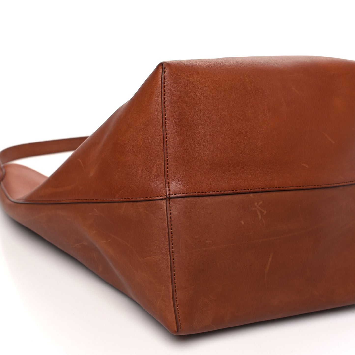 Polished Saddle Calfskin Large N/S Park Tote Cuir