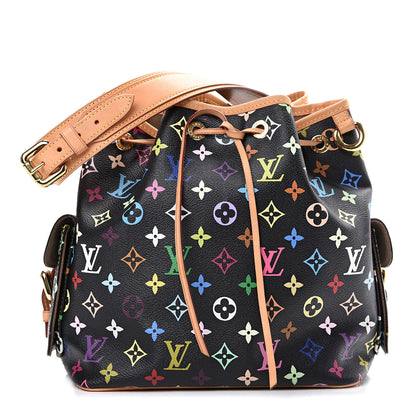 Louis Vuitton Monogram Multicolor Petit Noe Black 1 of 12