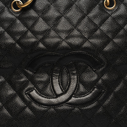 Chanel Caviar Quilted Grand Timeless Shopping Tote GTT Black 8 of 12
