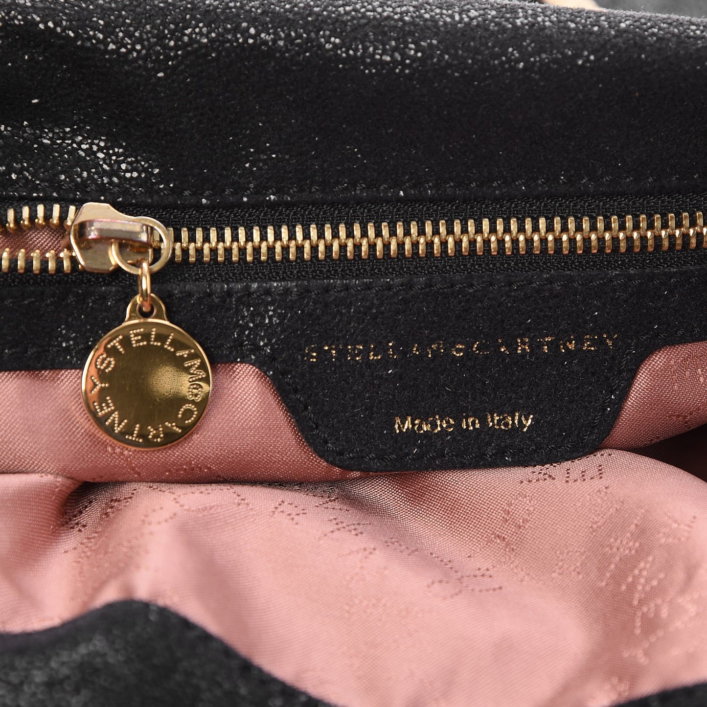 Shaggy Deer Small Falabella Tote Black