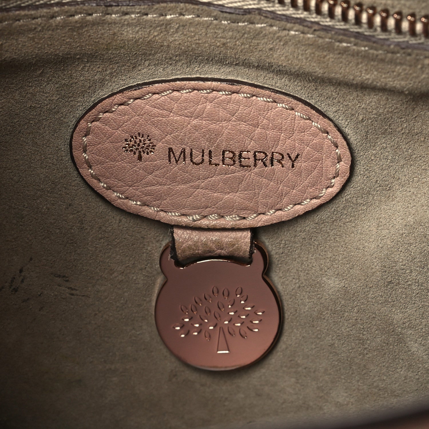 Mulberry Classic Grain Small Bayswater Satchel Rosewater 5 of 16