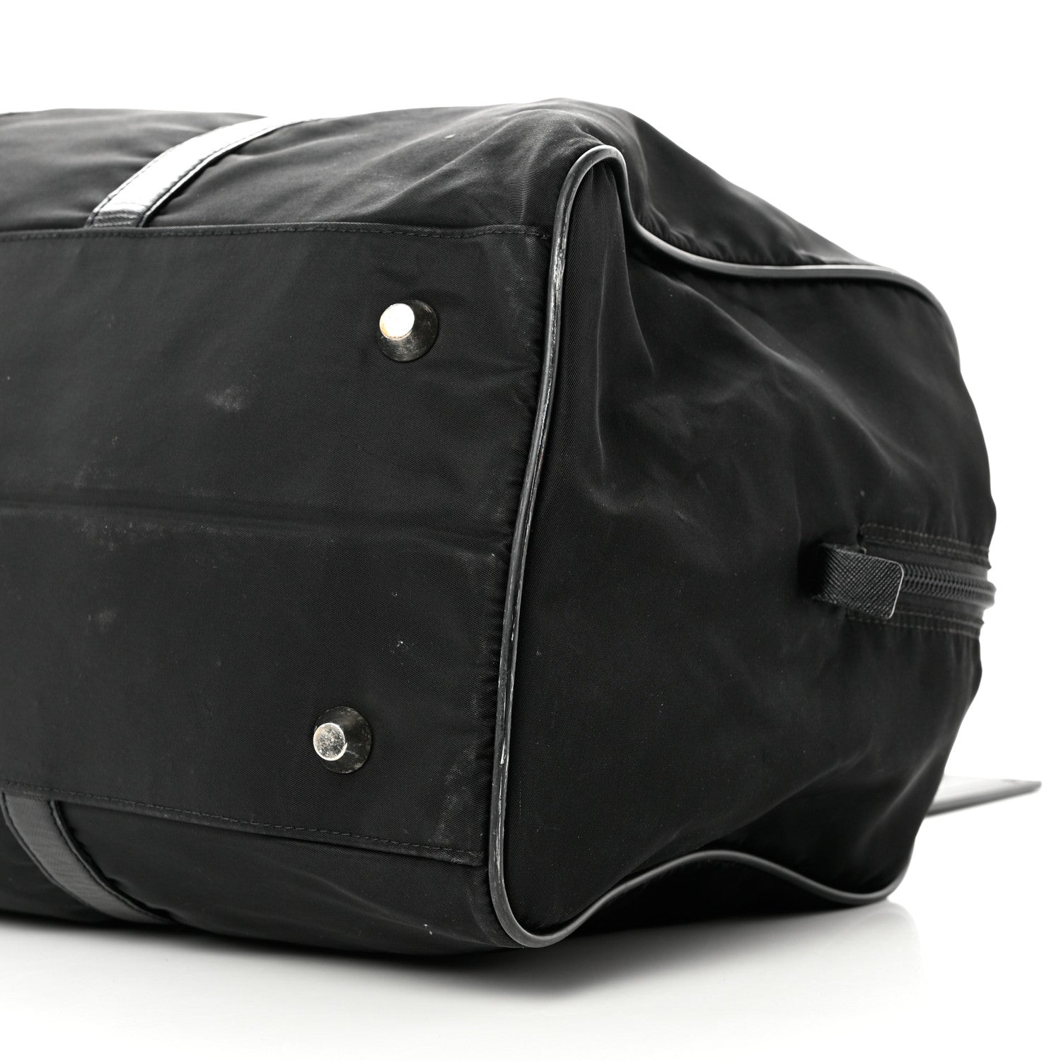 Prada Tessuto Nylon Saffiano Duffle Black 7 of 11