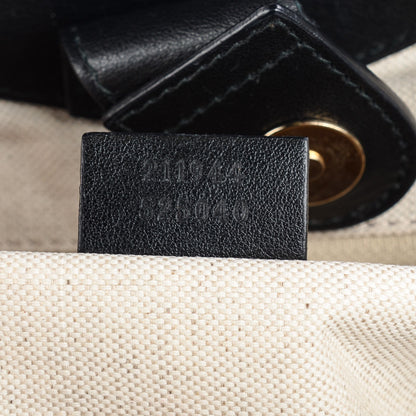 Gucci Monogram Medium Sukey Tote Black 7 of 7