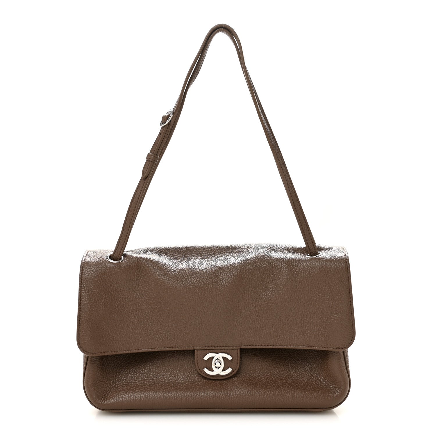 Chanel Grained Calfskin Small Souplissimo Maxi Flap Light Brown 1 of 11