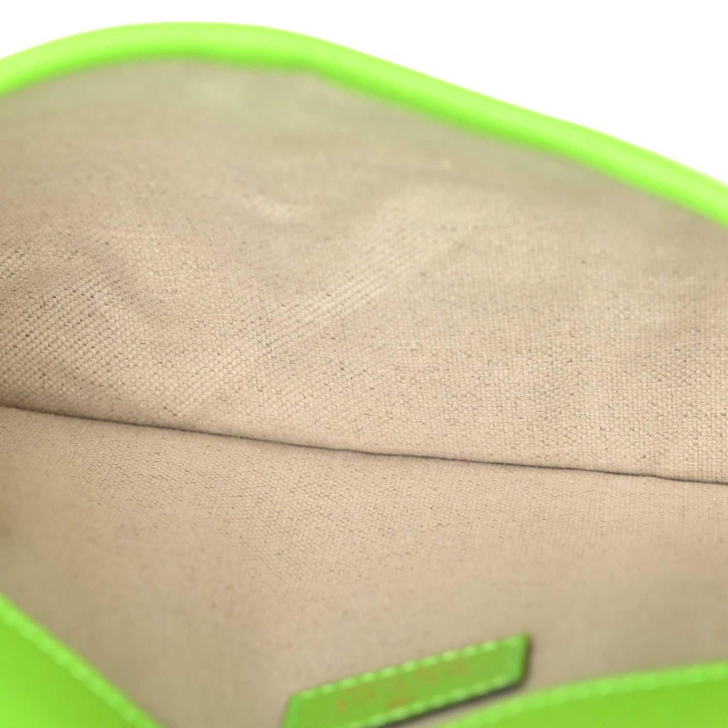 Gucci GG Supreme Monogram Web Small Ophidia Belt Bag Beige Ebony Electric Green 5 of 10