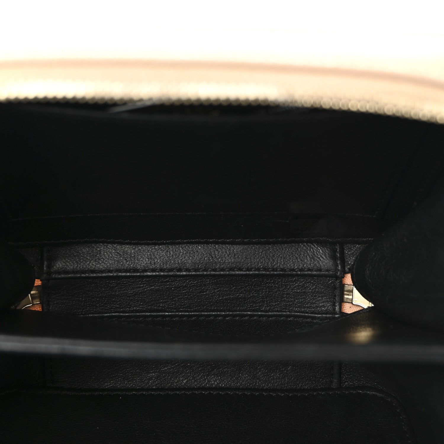 Chanel Caviar Quilted Small CC Filigree Vanity Case Beige Black 5 of 11