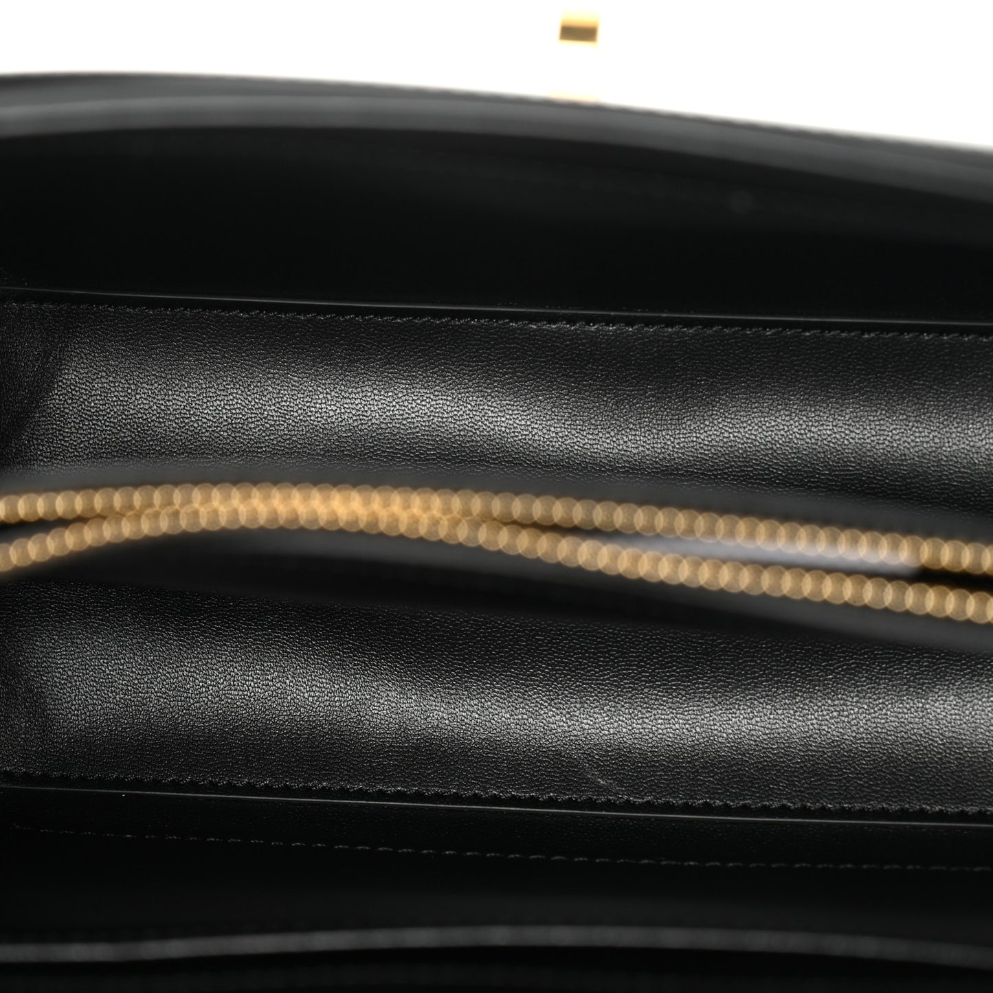 Satinated Calfskin Small 16 Top Handle Bag Black