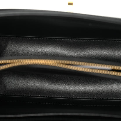 Celine Satinated Calfskin Small 16 Top Handle Bag Black 5 of 11