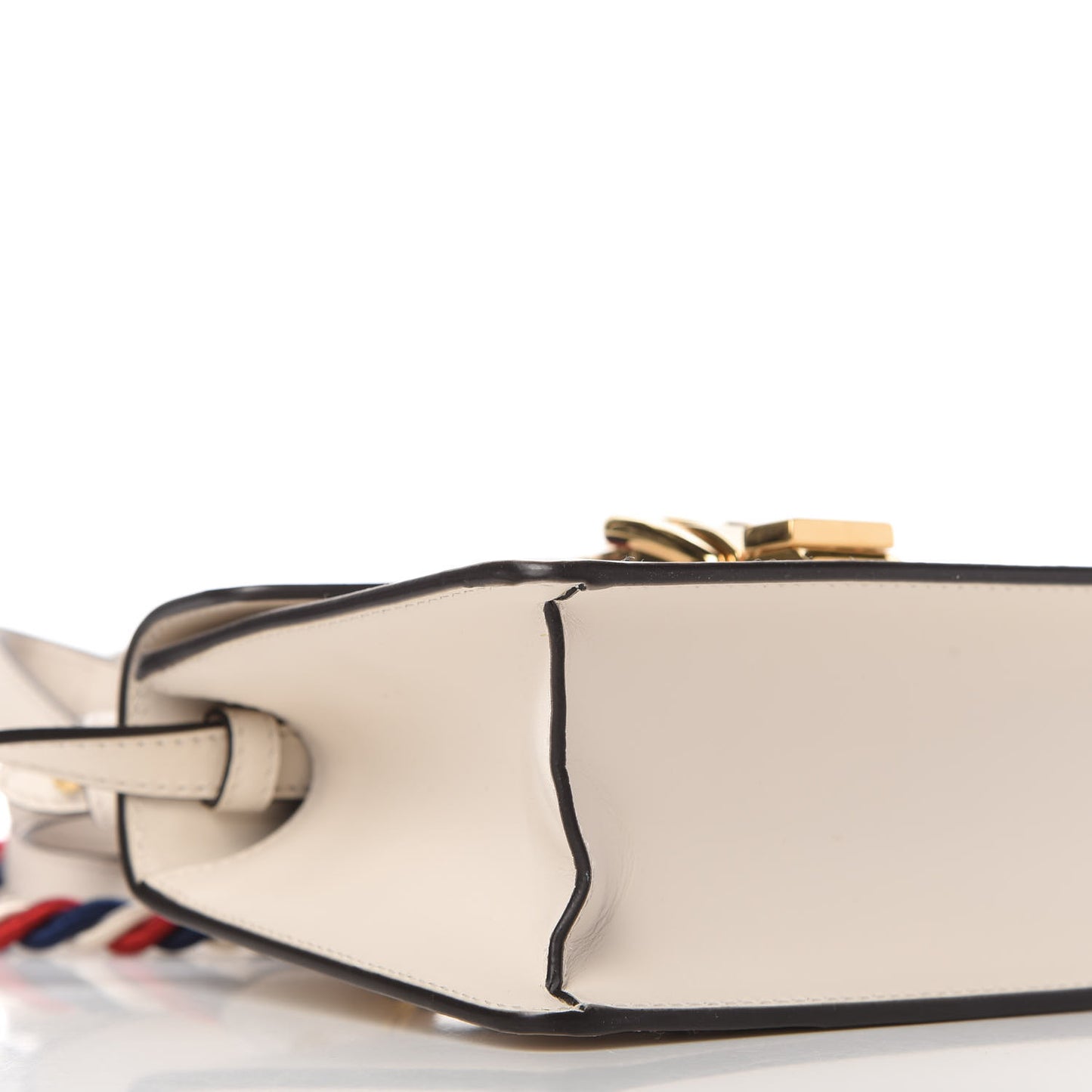 Calfskin Mini Sylvie Top Handle Bag White