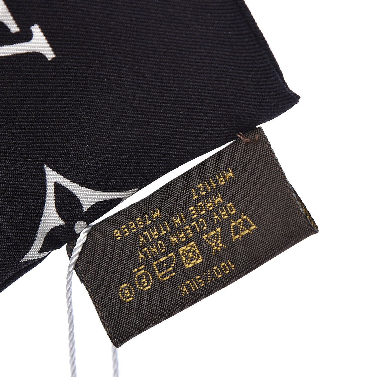 Louis Vuitton Silk Monogram Confidential Bandeau Black 6 of 6