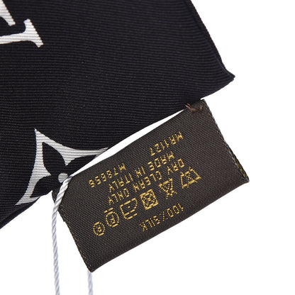 Louis Vuitton Silk Monogram Confidential Bandeau Black 6 of 6