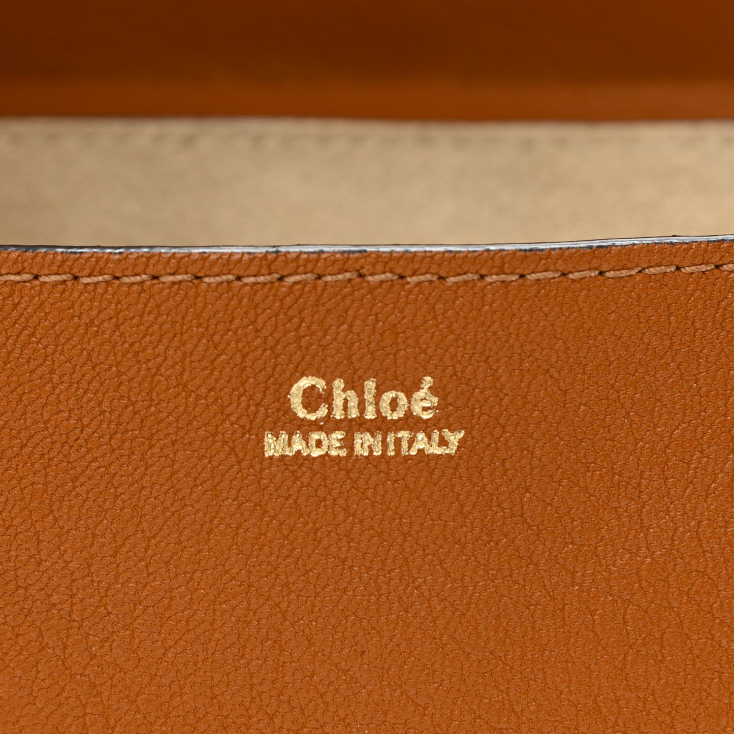 Grained Lambskin Drew Shoulder Bag Caramel