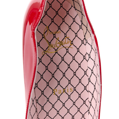 Christian Louboutin Patent Chick Up 100 Pumps 38.5 Red 7 of 8