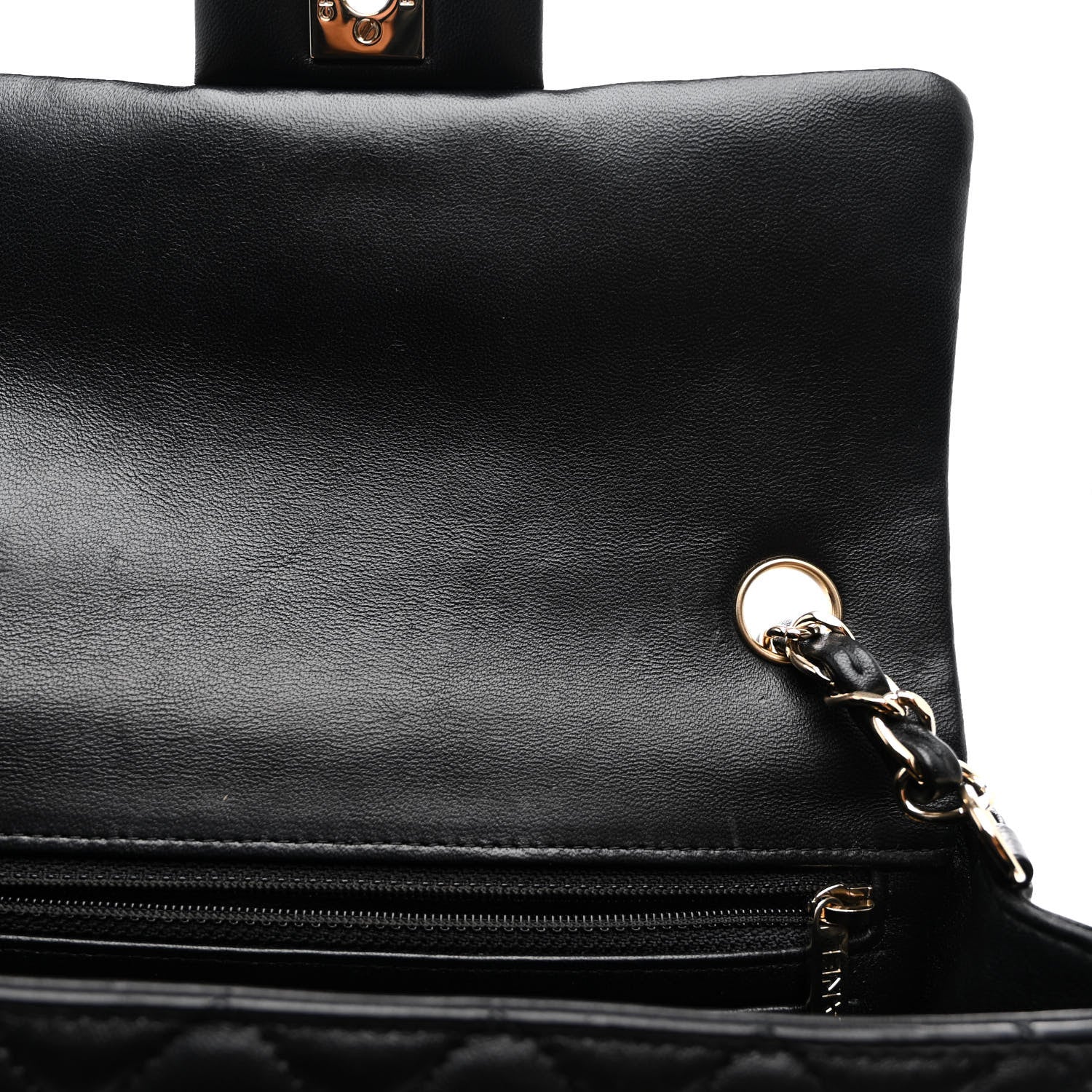 Chanel Lambskin Quilted Mini Rectangular Flap Black 11 of 11